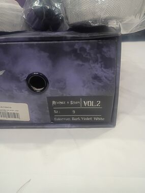 Dark Violet White Sneakers (Size 9)
